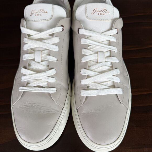 Good Man Brand Edge White Leather Casual Sneaker Shoes Low Top Men\'s Size 12 main image 6